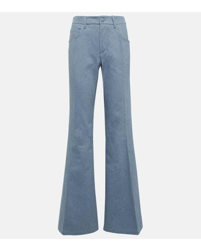 Gabriela Hearst High-Rise Flared Jeans - Blau