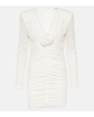 ROTATE BIRGER CHRISTENSEN Bridal Floral-applique Lace Minidress - White