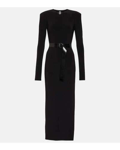 Norma Kamali Jersey Midi Dress - Black