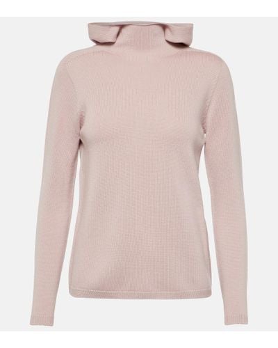 Max Mara Paprica Wool Turtleneck Sweater - Pink