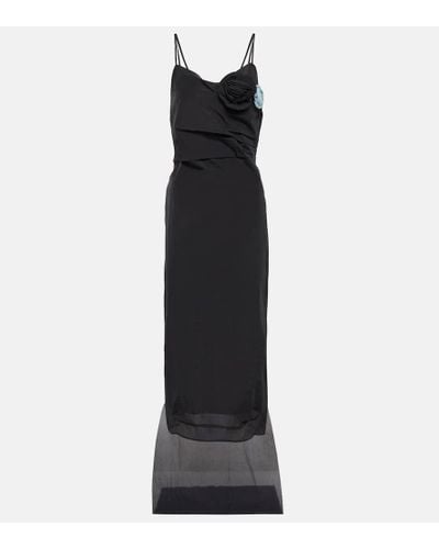 Prada Vestido de fiesta en crepe de nylon - Negro