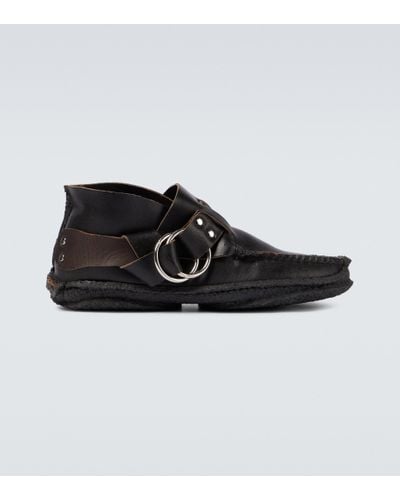 Yuketen Ring Leather Boots - Black