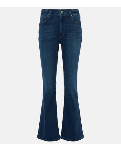Citizens of Humanity High-Rise Bootcut Jeans Lilah - Blau