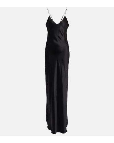 Nili Lotan Silk Maxi Dress - Black