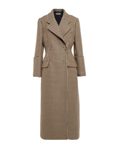 Emilia Wickstead Maddy Checked Wool-blend Coat - Natural