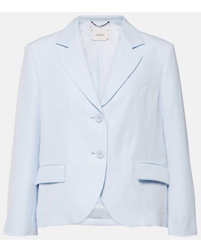 Dorothee Schumacher Summer Cruise Cropped Blazer - Blue