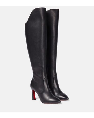 Christian Louboutin Stivale Eleonor Botta 85 in pelle - Nero