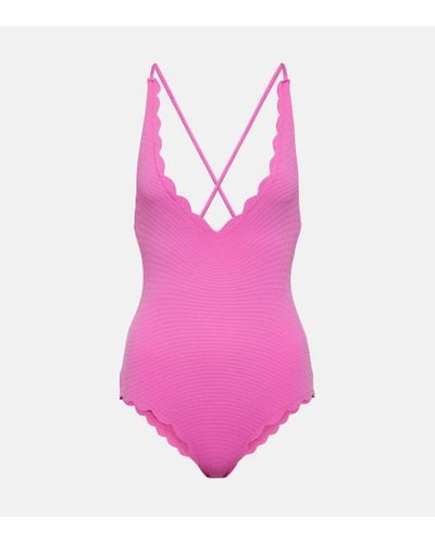 Marysia Swim North Maillot Scalloped Swimsuit - Pink