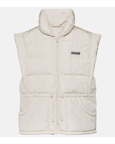 Isabel Marant Toby Puffer Vest - White