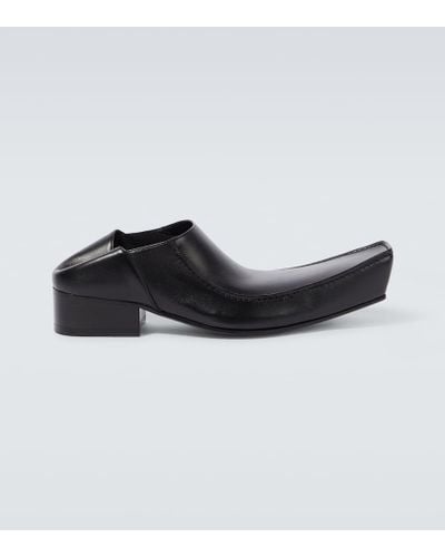 Balenciaga Slippers Romeo aus Leder - Schwarz