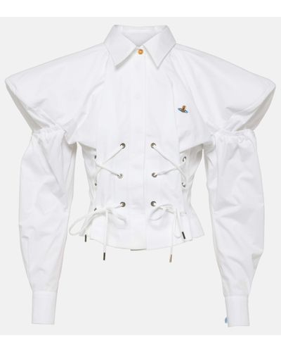 Vivienne Westwood Chemise Gexy en coton - Blanc