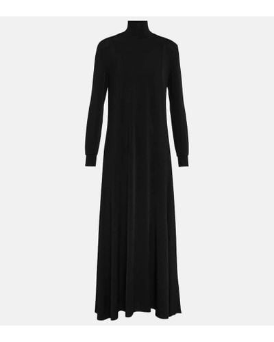 Khaite Richie Jersey Maxi Dress - Black