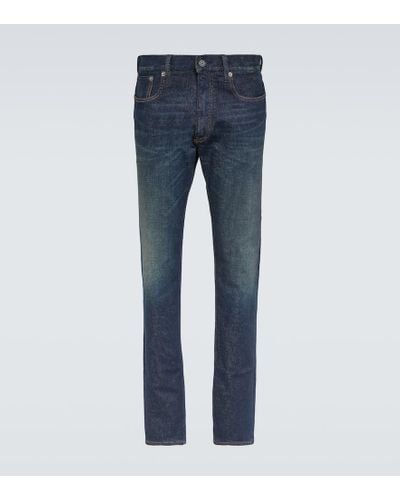 Purple Label Blue Skinny Jeans for Men