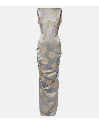 Dries Van Noten Printed Gown - Metallic