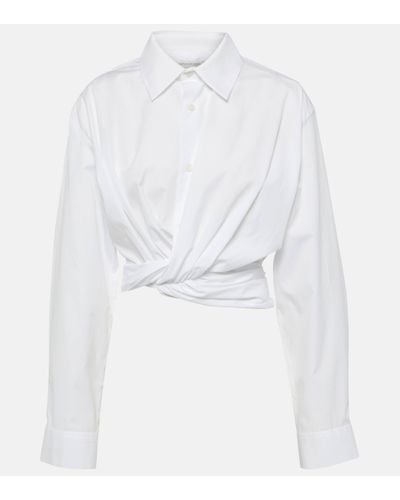 Christopher Esber Tempest Twist Cotton Shirt - White