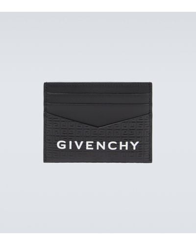 Givenchy Logo Leather Card Holder - Black