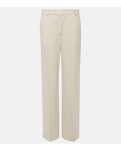 Totême Straight Trousers - Natural