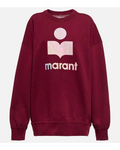 Isabel Marant Mindy Logo Cotton-blend Sweatshirt - Red