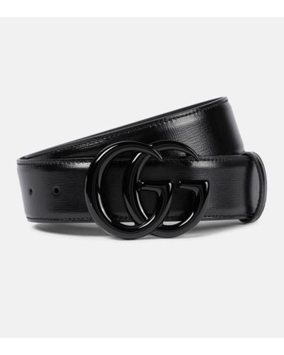 Gucci GG Marmont Wide Belt - Black