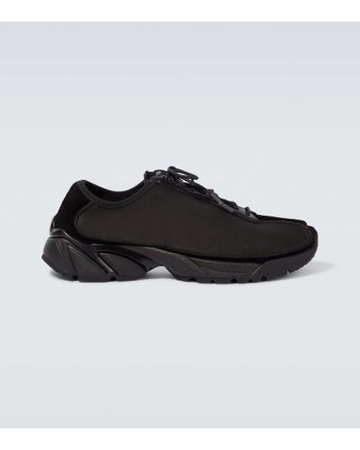 Our Legacy Sneakers Klove in pelle con suede - Nero