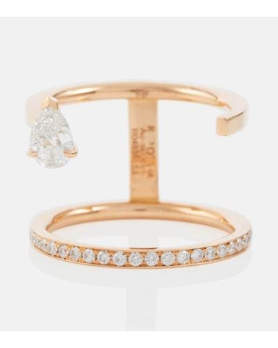 Repossi Ring Serti Sur Vide aus 18kt Rosegold mit Diamanten - Weiß