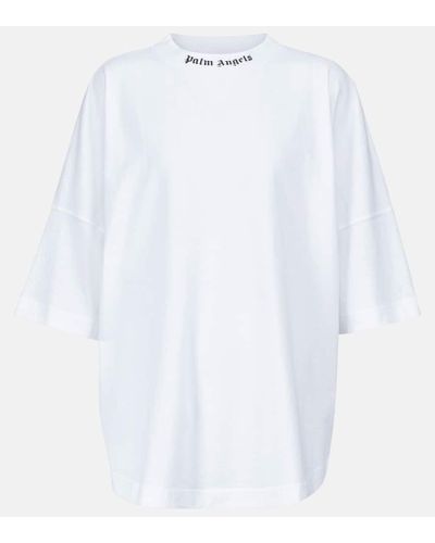 Palm Angels T-Shirt aus Baumwoll-Jersey - Weiß