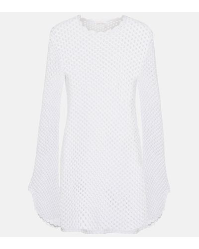 Chloé Cotton Knit Minidress - White