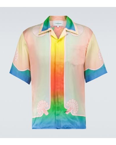 Casablancabrand Lucid Dreams Printed Silk Shirt - Multicolor
