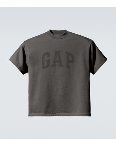 Yeezy Gap T-Shirt Dove aus Fleece - Grau