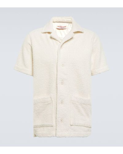 Orlebar Brown Griffith Terry Bowling Shirt - White