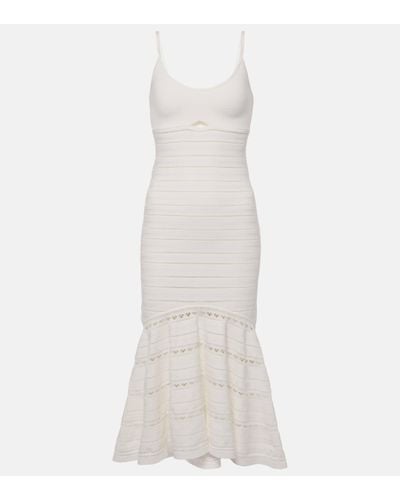 Victoria Beckham Cami Cutout Midi Dress - White