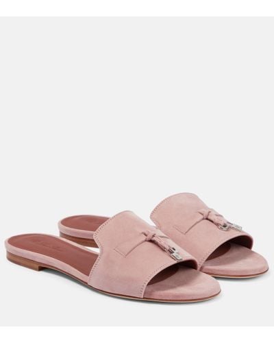 Pink Loro Piana Flats and flat shoes for Women | Lyst
