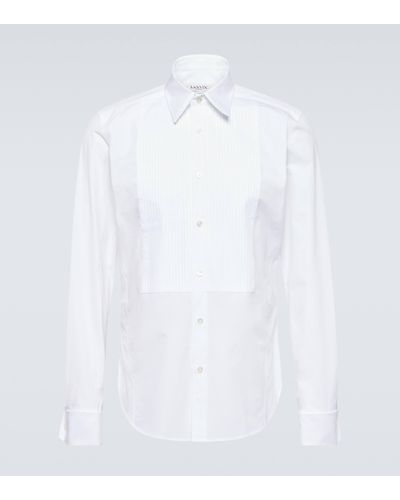 Lanvin Cotton Tuxedo Shirt - White
