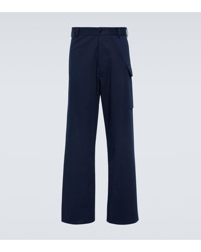 Marni Pantalon cargo en coton - Bleu