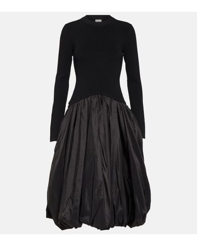 Jonathan Simkhai Kenlie Taffeta-trimmed Midi Dress - Black