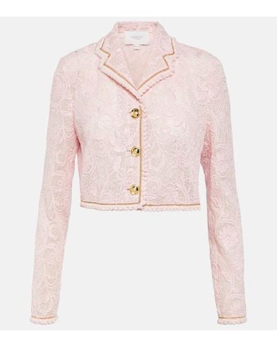 Giambattista Valli Blazer aus Spitze - Pink