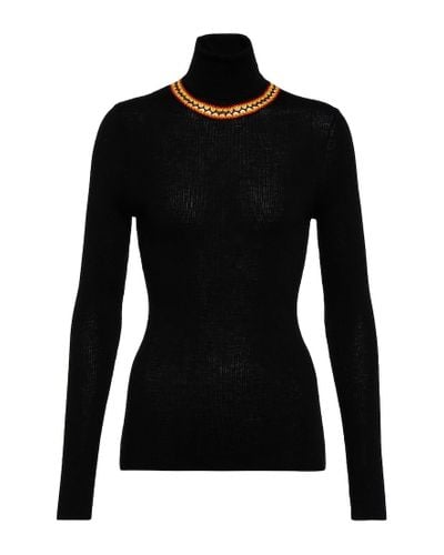 Gabriela Hearst Ria Turtleneck Sweater - Black