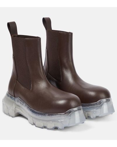 Rick Owens Botas Beatle Bozo Tractor - Marrón