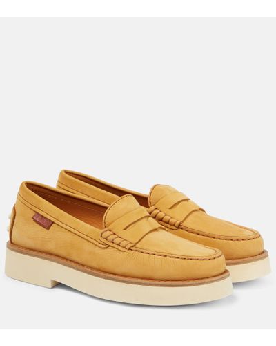 Tod's Leather Loafers - Yellow