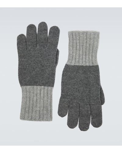 Thom Browne Handschuhe aus Wolle - Grau