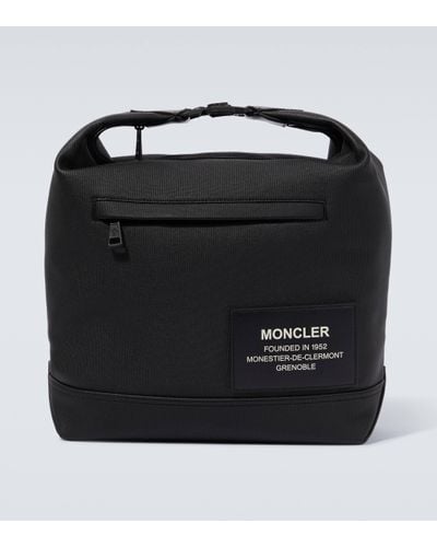 Moncler Leather-trimmed Tote Bag - Black