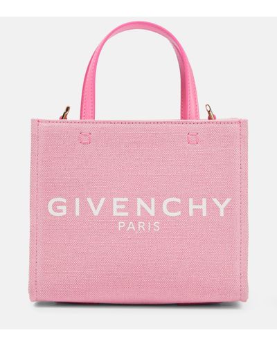 Givenchy Tote G Mini aus Canvas - Pink