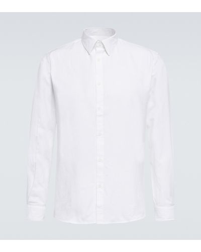 Sunspel Hemd aus Baumwolle - Weiß