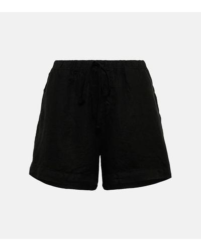 Velvet Tammy Cotton Shorts - Black