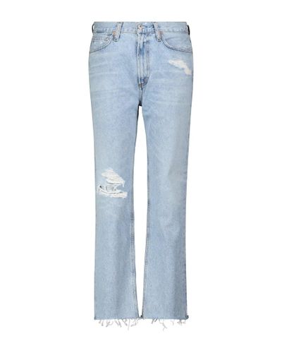 Citizens of Humanity High-Rise Distressed Jeans Daphne - Blau