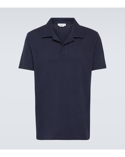Gabriela Hearst Jaime Cotton Polo Shirt - Blue
