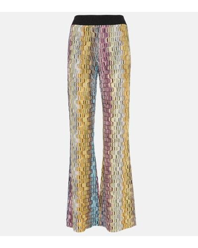 Missoni Pantaloni bootcut in lame - Multicolore