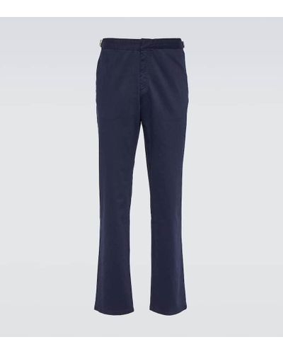 Orlebar Brown Pantaloni chino Fallon in twill di cotone - Blu