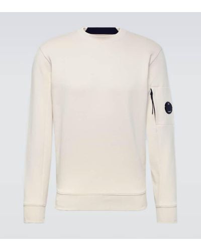 C.P. Company Sweatshirt aus Baumwoll-Fleece - Natur