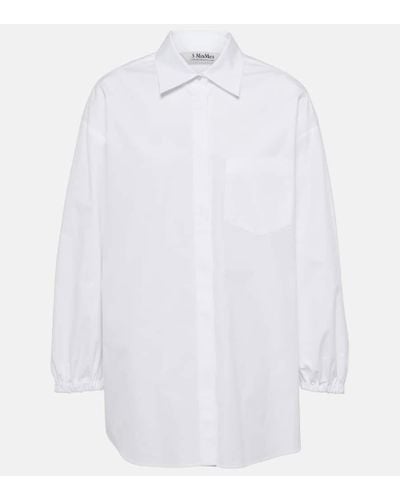 Max Mara Camisa Timeo de algodon - Blanco